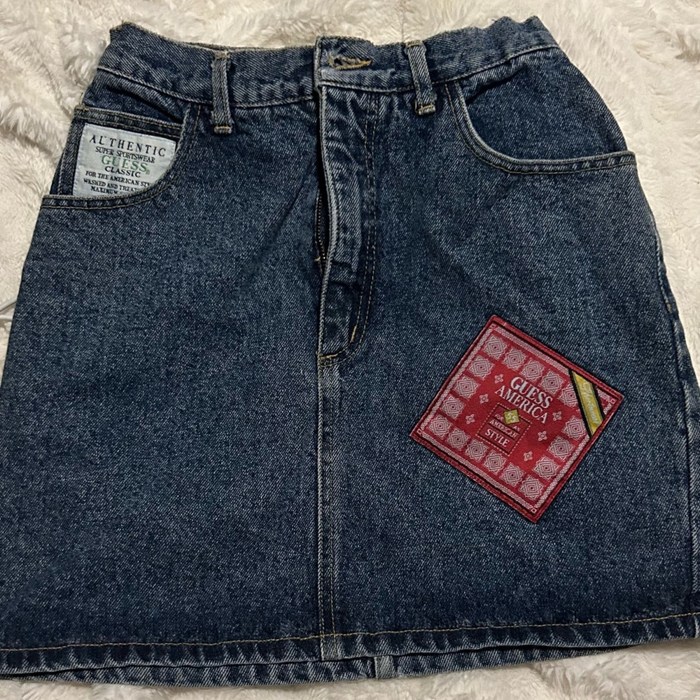 GUESS authentic jean skirt
